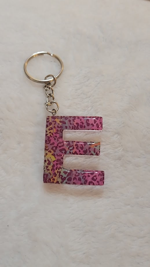 "E" Letter Keychain - Multiple Styles Available