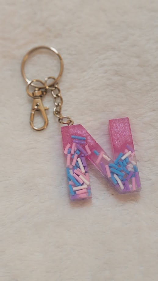 "N" Letter Keychain - Multiple Styles Available