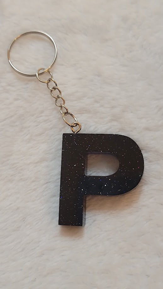 "P" Letter Keychain - Multiple Styles Available