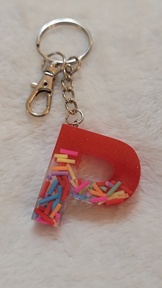 "P" Letter Keychain - Multiple Styles Available