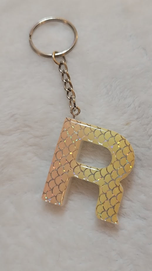 "R" Letter Keychain - Multiple Styles Available