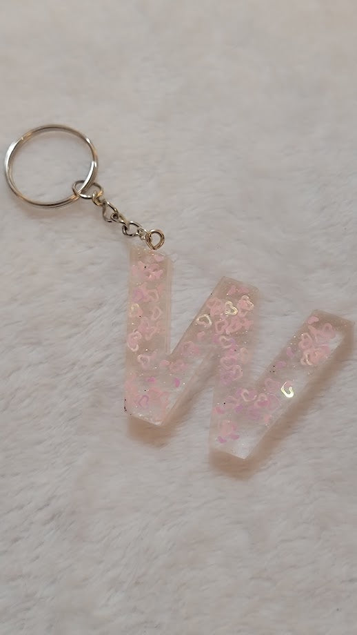 "W" Letter Keychain - Multiple Styles Available