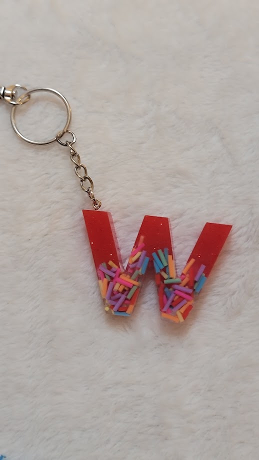 "W" Letter Keychain - Multiple Styles Available