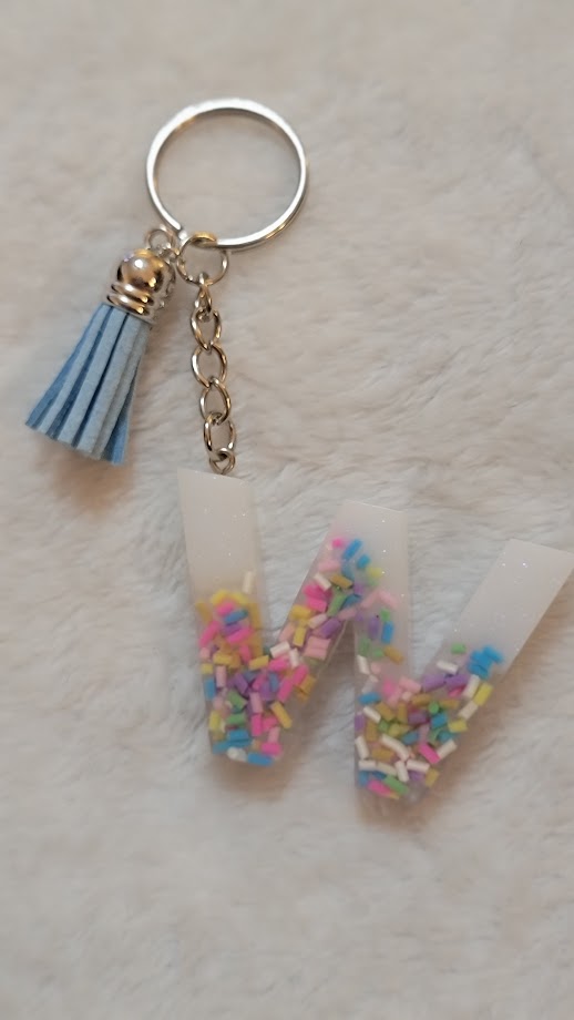 "W" Letter Keychain - Multiple Styles Available