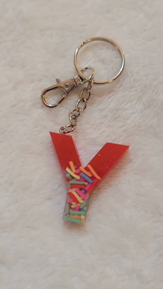 "Y" Letter Keychain - Multiple Styles Available