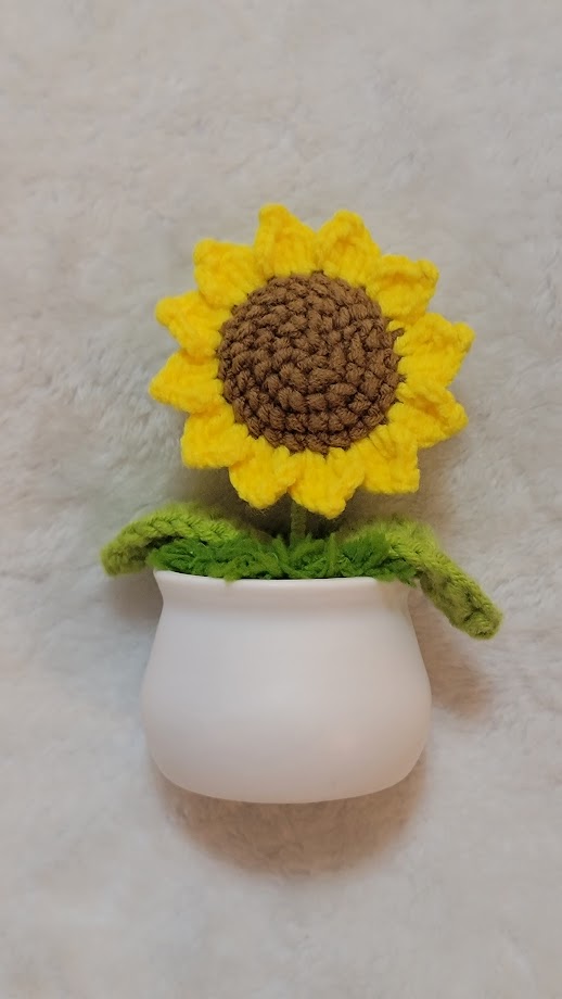 Potted Crochet Plant