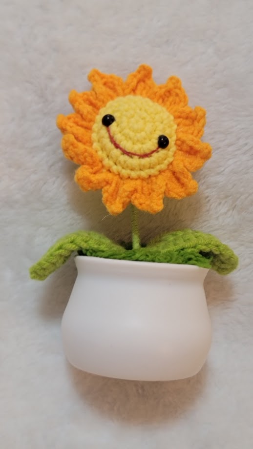 Potted Crochet Plant