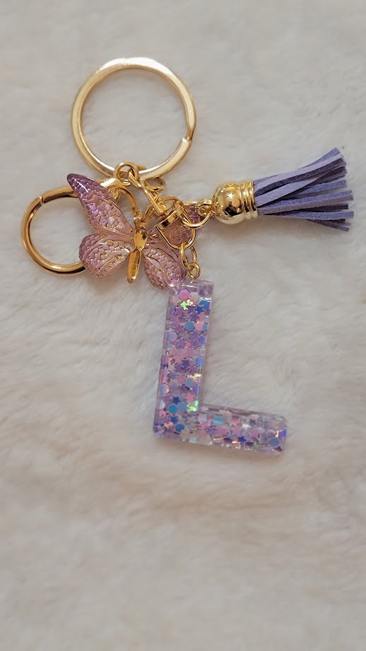 "L" Letter Keychain - Multiple Styles Available