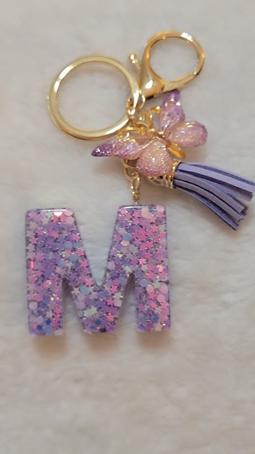 "M" Letter Keychain - Multiple Styles Available