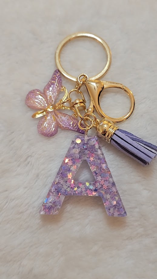 "A" Letter Keychain - Multiple Styles Available