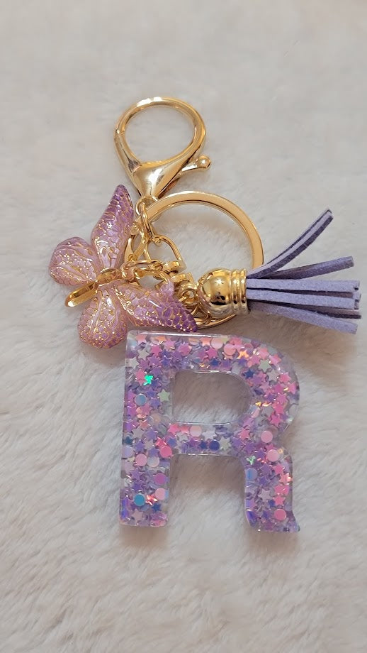 "R" Letter Keychain - Multiple Styles Available