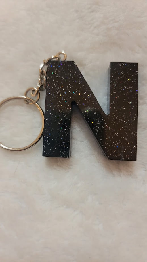 "N" Letter Keychain - Multiple Styles Available