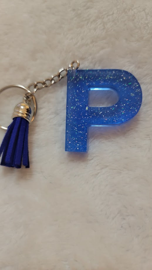 "P" Letter Keychain - Multiple Styles Available