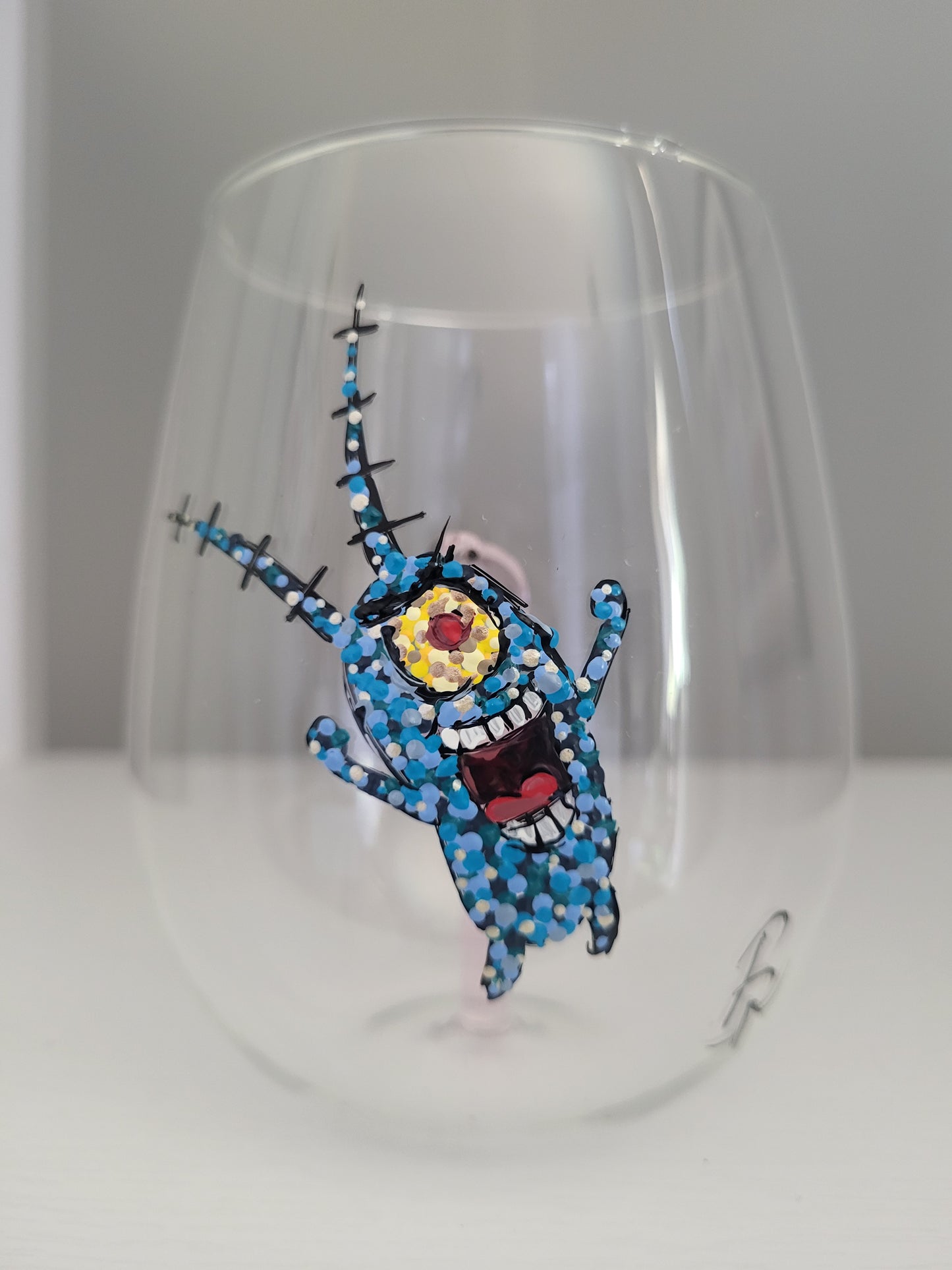 Plankton wine glass.