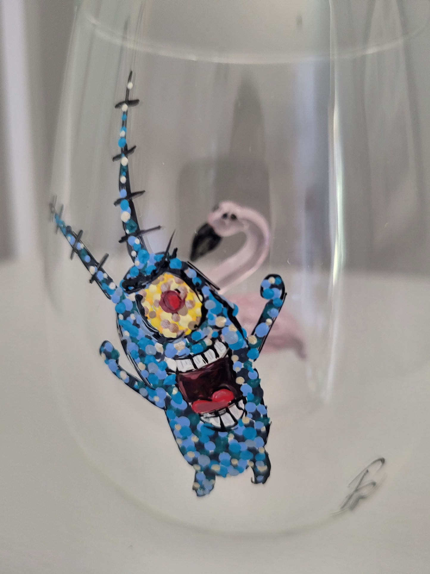 Plankton wine glass.