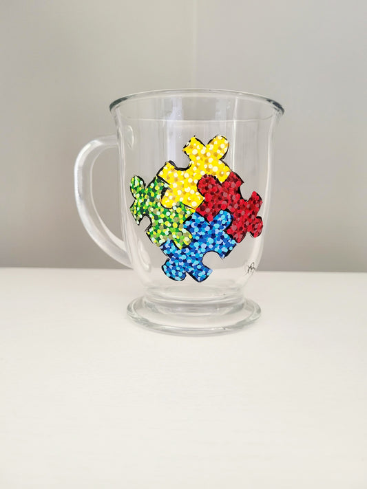 Autism awareness coffee cup