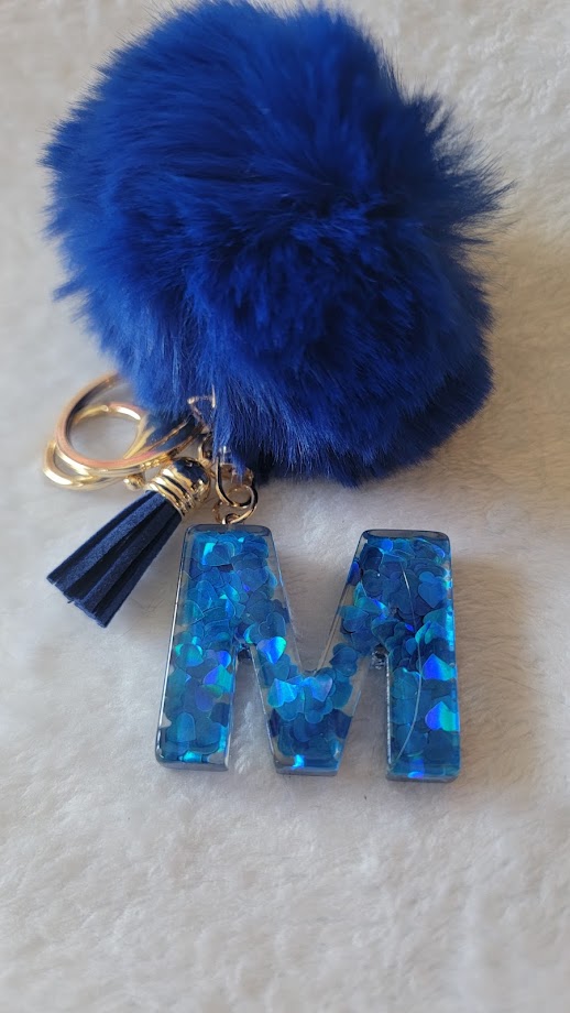 "M" Letter Keychain - Multiple Styles Available