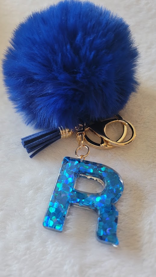 "R" Letter Keychain - Multiple Styles Available