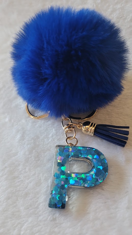 "P" Letter Keychain - Multiple Styles Available