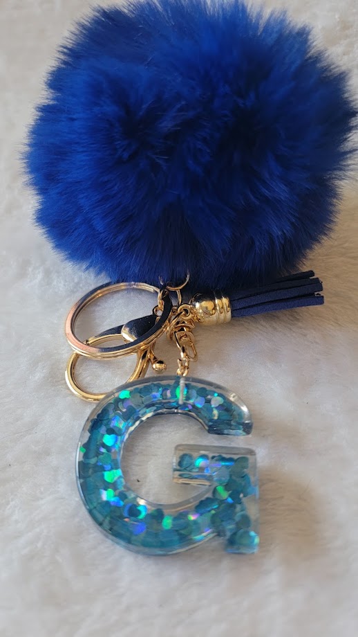 "G" Letter Keychain - Multiple Styles Available