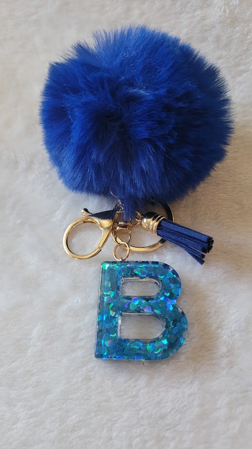 "B" Letter Keychain - Multiple Styles Available