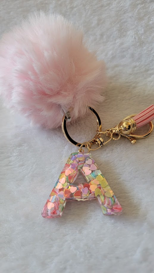 "A" Letter Keychain - Multiple Styles Available