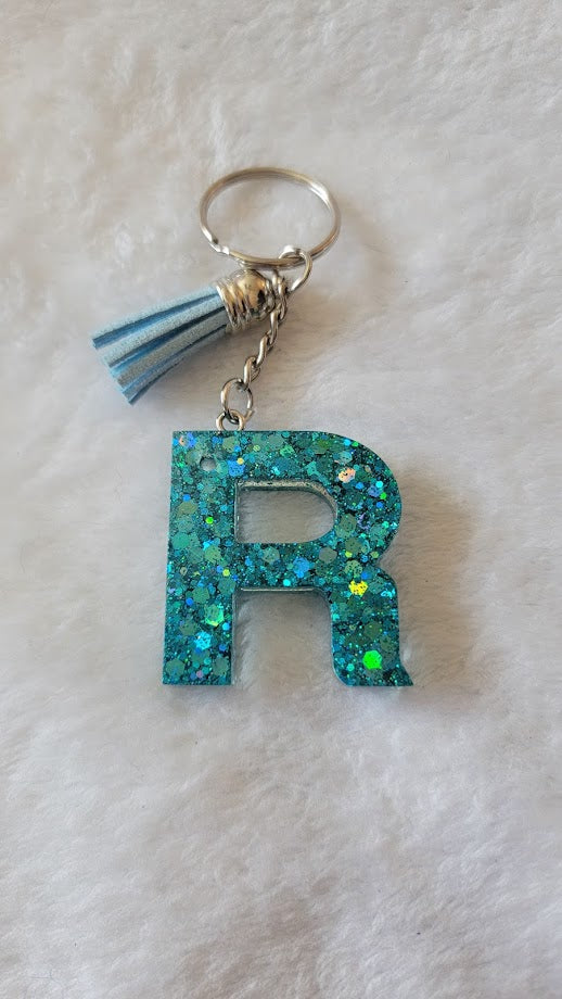 "R" Letter Keychain - Multiple Styles Available