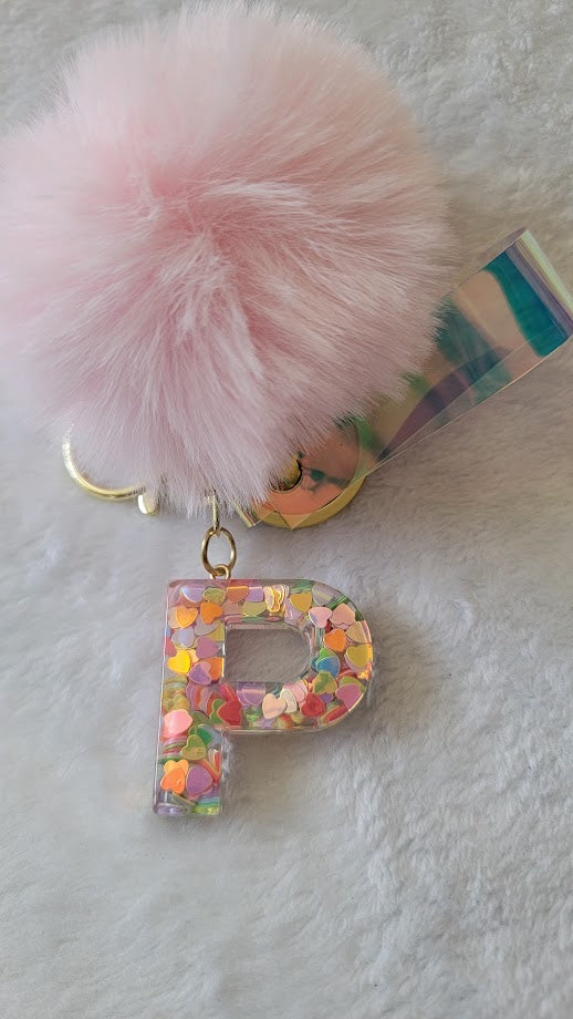 "P" Letter Keychain - Multiple Styles Available