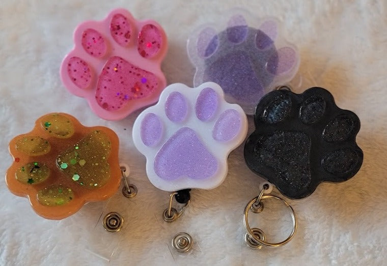 Paw Print Badge Reels