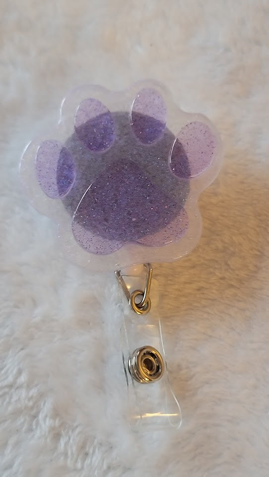 Paw Print Badge Reels