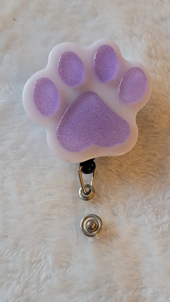 Paw Print Badge Reels