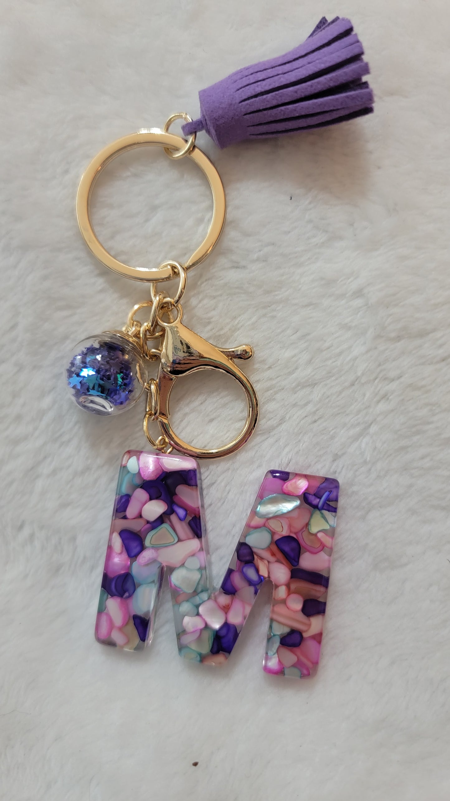 "M" Letter Keychain - Multiple Styles Available