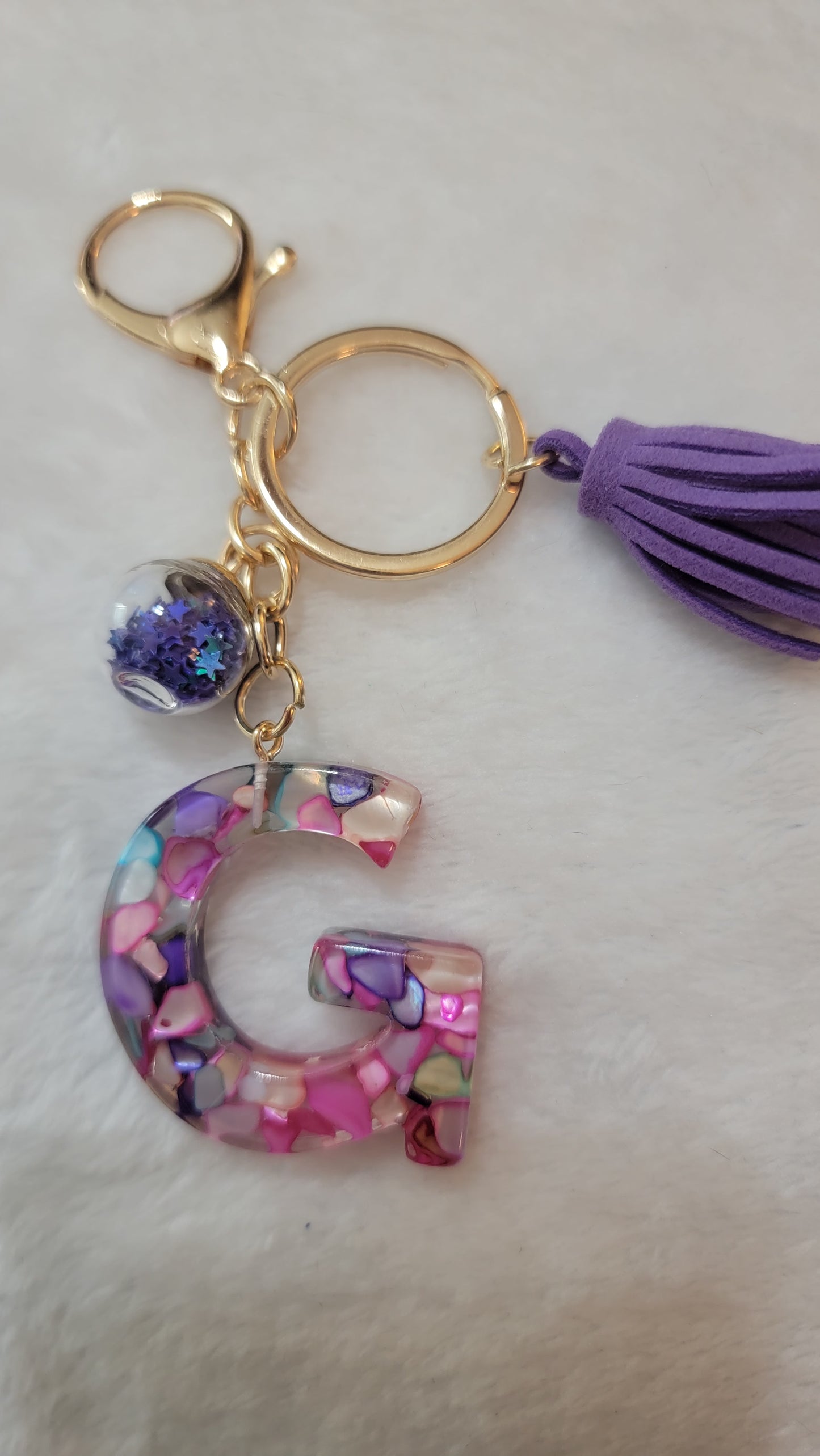 "G" Letter Keychain - Multiple Styles Available