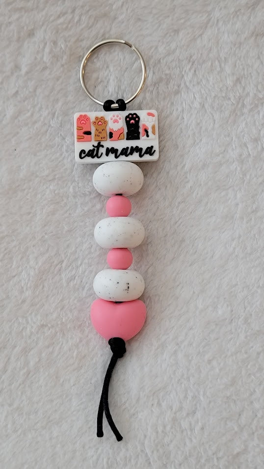 "Cat mama" Keychain