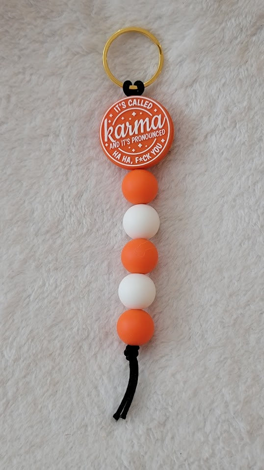 "It's called karma" keychain