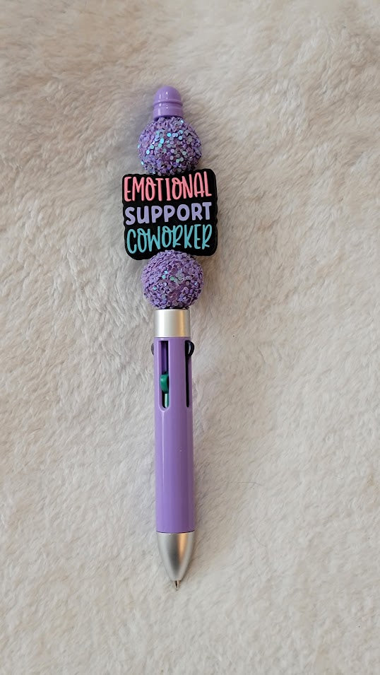 "Emotional Support Coworker" Pen