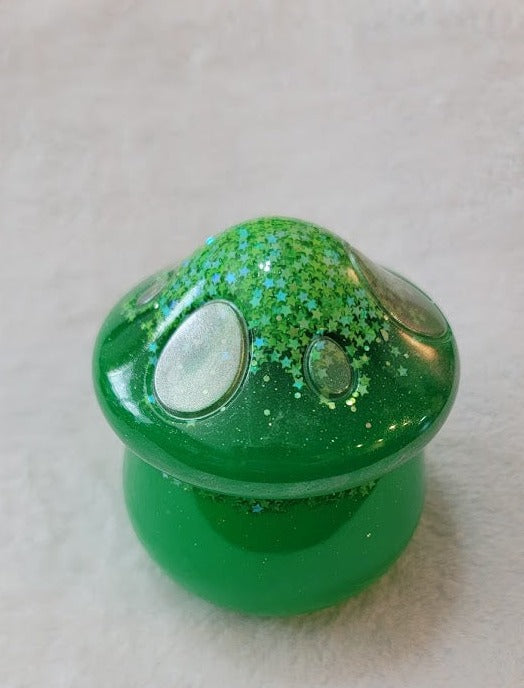 Green Star Mushroom Trinket Box