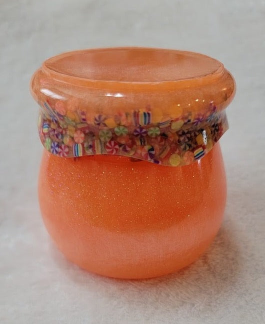 Orange Candy Jar Trinket Box