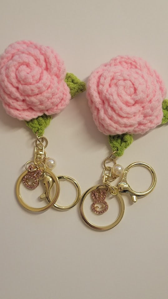 Rose Keychain - 3 Color Options