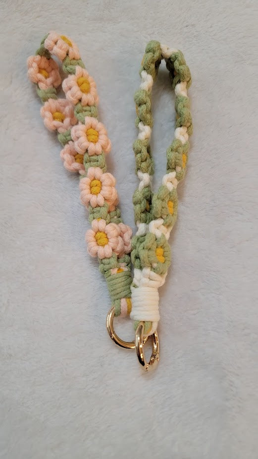 Flower Crochet Keychain - two options available