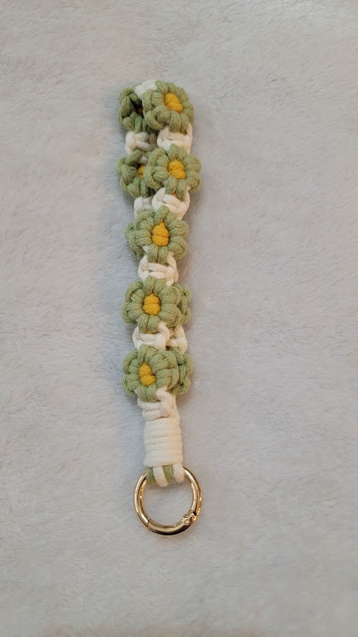 Flower Crochet Keychain - two options available