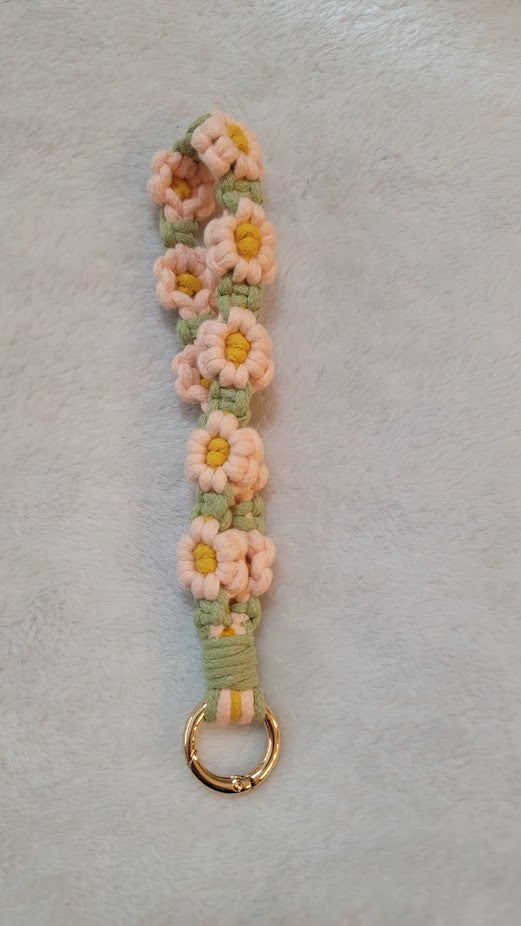 Flower Crochet Keychain - two options available