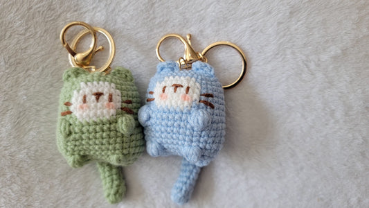 Crochet Cat Keychain