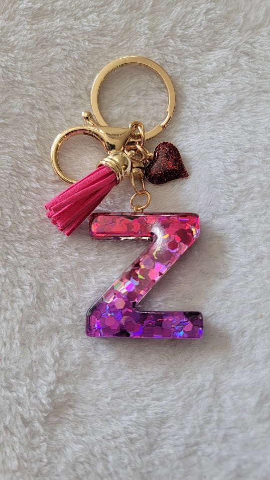 "Z" Letter Keychain - Multiple Styles Available