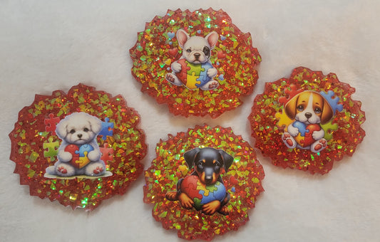 Puppy Autism Coasters