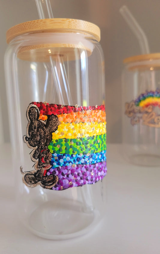 Mickey. Pride flag.