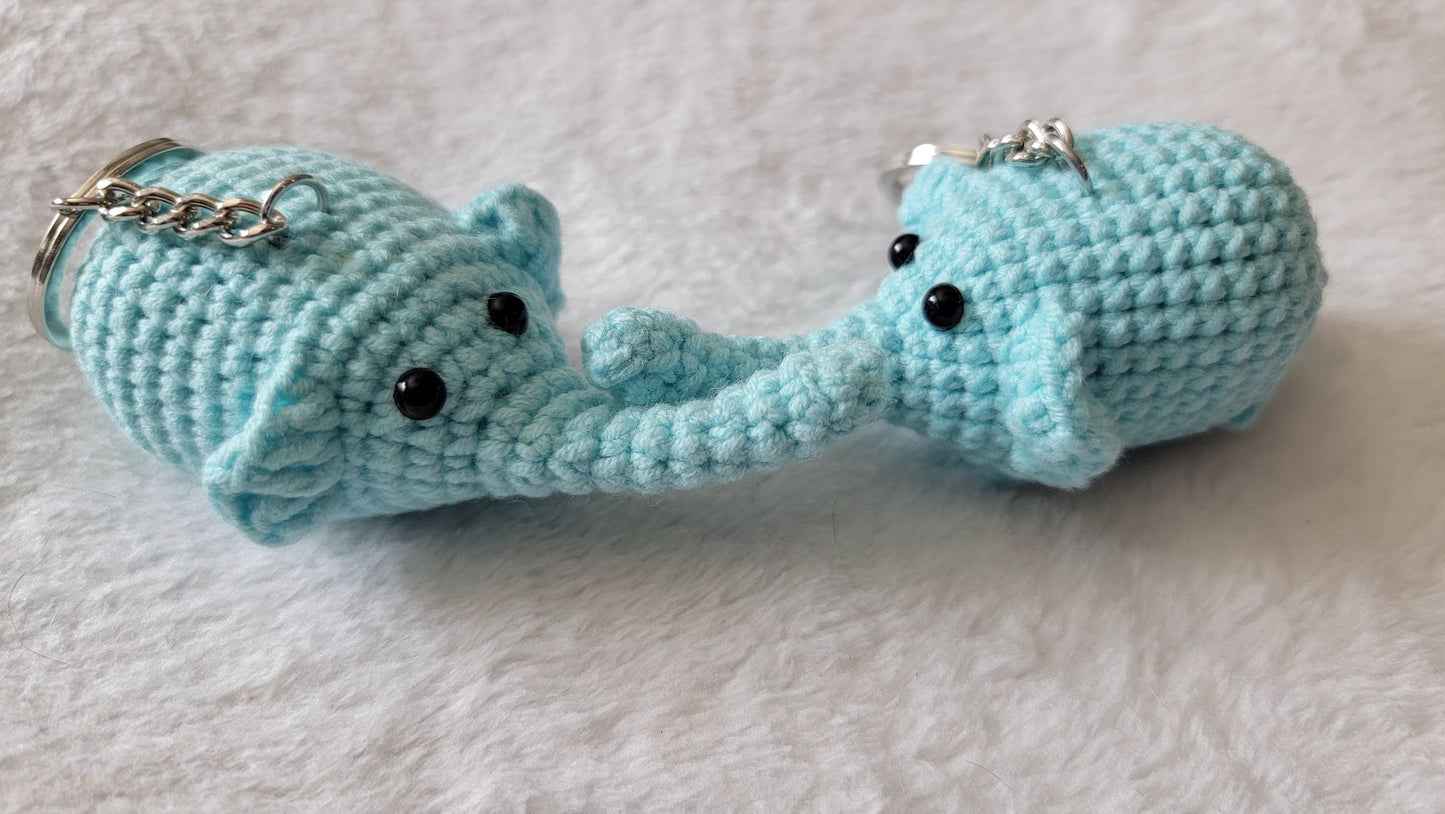 Elephant Crochet Keychain