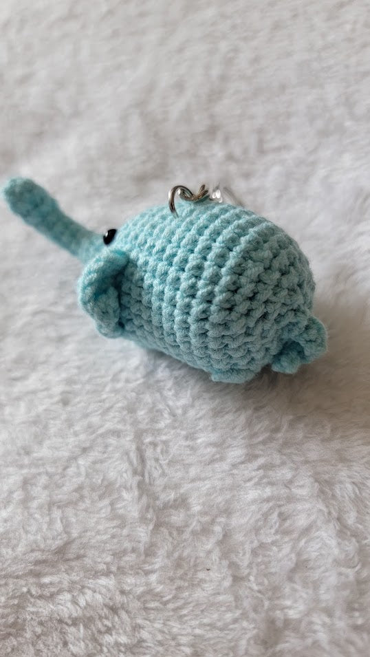 Elephant Crochet Keychain