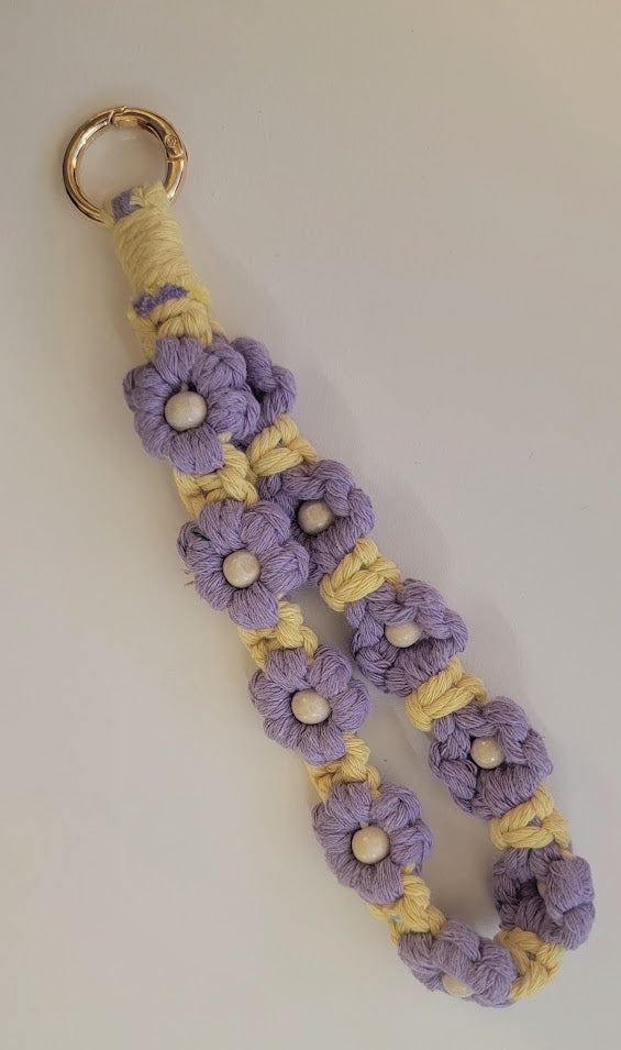 Flower Crochet Keychain - two options available