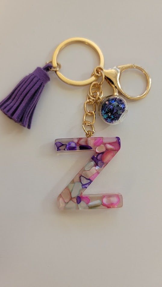 "Z" Letter Keychain - Multiple Styles Available